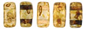 CzechMates Bricks 3/6mm (loose) : Crystal - Picasso