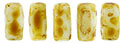 CzechMates Bricks 3/6mm (loose) : Alabaster - Picasso