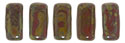 CzechMates Bricks 6 x 3mm (loose) : Umber - Picasso