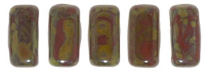 CzechMates Bricks 6 x 3mm (loose) : Umber - Picasso