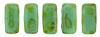 CzechMates Bricks 6 x 3mm (loose) : Turquoise - Picasso