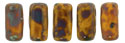 CzechMates Bricks 3/6mm (loose) : Opaque Yellow - Picasso