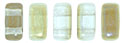 CzechMates Bricks 3/6mm (loose) : Twilight - Crystal