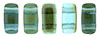 CzechMates Bricks 3/6mm (loose) : Twilight - Aquamarine