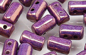 Rulla 3x5mm (loose) : Luster - Metallic Amethyst Chalk