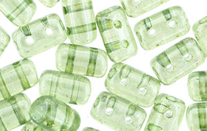 Rulla 3x5mm (loose) : Luster - Transparent Green