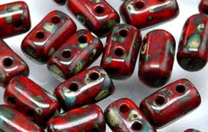 Rulla 3x5mm (loose) : Opaque Red - Picasso