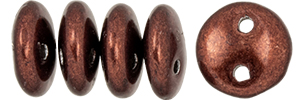 CzechMates Lentil 6mm (loose) : ColorTrends: Saturated Metallic Chicory Coffee