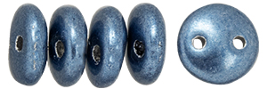CzechMates Lentil 6mm (loose) : ColorTrends: Saturated Metallic Bluestone