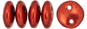 CzechMates Lentil 6mm (loose) : ColorTrends: Saturated Metallic Cranberry