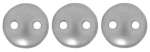 CzechMates Lentil 6mm (loose) : Pearl Coat - Silver