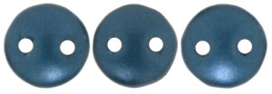 CzechMates Lentil 6mm (loose) : Pearl Coat - Steel Blue
