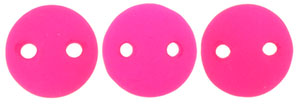 CzechMates Lentil 6mm (loose) : Neon - Pink