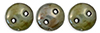 CzechMates Lentil 6mm (loose) : Ultra Luster - Opaque Green