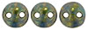 CzechMates Lentil 6mm (loose) : Turquoise - Bronze Picasso