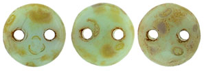 CzechMates Lentil 6mm (loose) : Opaque Pale Jade