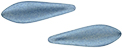 CzechMates Two Hole Daggers 16 x 5mm (loose) : ColorTrends: Saturated Metallic Neutral Gray