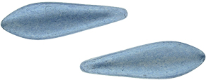 CzechMates Two Hole Daggers 16 x 5mm (loose) : ColorTrends: Saturated Metallic Neutral Gray