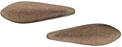 CzechMates Two Hole Daggers 16 x 5mm (loose) : ColorTrends: Saturated Metallic Autumn Maple