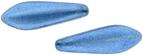 CzechMates Two Hole Daggers 16 x 5mm (loose) : ColorTrends: Saturated Metallic Little Boy Blue