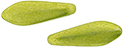 CzechMates Two Hole Daggers 16 x 5mm (loose) : ColorTrends: Saturated Metallic Lime Punch