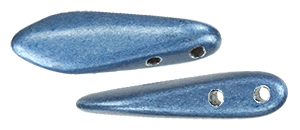 CzechMates Two Hole Daggers 16 x 5mm (loose) : ColorTrends: Saturated Metallic Bluestone