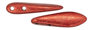 CzechMates Two Hole Daggers 16 x 5mm (loose) : ColorTrends: Saturated Metallic Cranberry