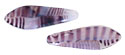 CzechMates Two Hole Daggers 16 x 5mm (loose) : Amethyst/White