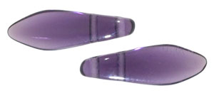 CzechMates Two Hole Daggers 16 x 5mm (loose) : Tanzanite