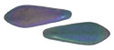 CzechMates Two Hole Daggers 16 x 5mm (loose) : Matte - Iris - Purple