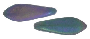 CzechMates Two Hole Daggers 16 x 5mm (loose) : Matte - Iris - Purple
