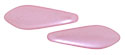 CzechMates Two Hole Daggers 16 x 5mm (loose) : Pearl Coat - Flamingo