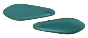 CzechMates Two Hole Daggers 16 x 5mm (loose) : Pearl Coat - Teal