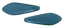CzechMates Two Hole Daggers 16 x 5mm (loose) : Pearl Coat - Steel Blue