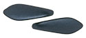 CzechMates Two Hole Daggers 16 x 5mm (loose) : Pearl Coat - Charcoal