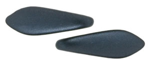 CzechMates Two Hole Daggers 16 x 5mm (loose) : Pearl Coat - Charcoal