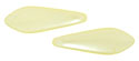 CzechMates Two Hole Daggers 16 x 5mm (loose) : Pearl Coat - Cream