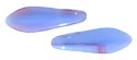 CzechMates Two Hole Daggers 16 x 5mm (loose) : Blue Raspberry Swirl