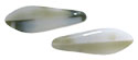 CzechMates Two Hole Daggers 16 x 5mm (loose) : Khaki/Gray