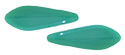 CzechMates Two Hole Daggers 16 x 5mm (loose) : Persian Turquoise