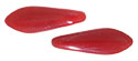 CzechMates Two Hole Daggers 16 x 5mm (loose) : Opaque Red