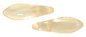 CzechMates Two Hole Daggers 16 x 5mm (loose) : Luster - Transparent Champagne