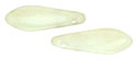 CzechMates Two Hole Daggers 16 x 5mm (loose) : Luster - Opaque Champagne
