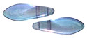 CzechMates Two Hole Daggers 16 x 5mm (loose) : Luster - Transparent Amethyst