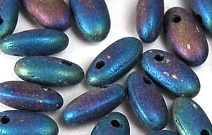 Rizo 2,5x6mm (loose) : Matte - Iris - Blue