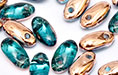 Rizo 2,5x6mm (loose) : Aqua - Capri Gold