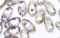 Rizo 2,5x6mm (loose) : Silver/Pink/Crystal