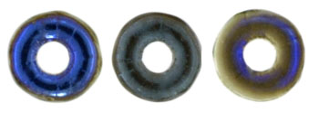 O-Ring 1x3.8mm (loose) : Blue Iris - Peridot