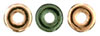 O-Ring 1x3.8mm (loose) : Emerald - Capri Gold