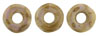 O-Ring 1x3.8mm (loose) : Luster - Opaque Gold/White